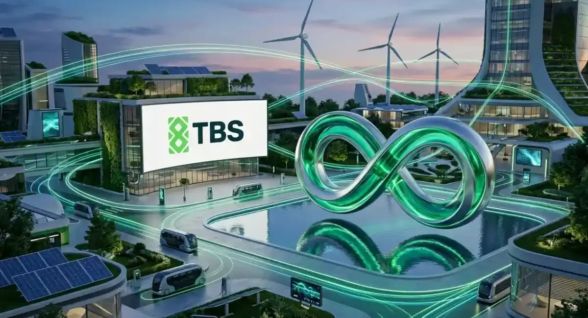 makna infinity dalam logo TBS terbaru